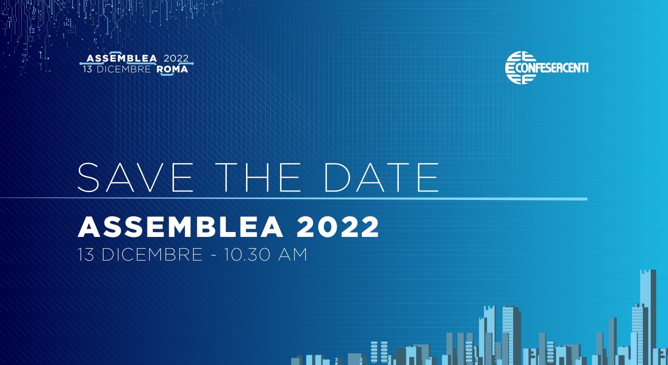 “Le imprese del commercio, del turismo e dei servizi: un patrimonio per l’economia ed il Paese”. Martedì 13 dicembre a Roma l’Assemblea Confesercenti