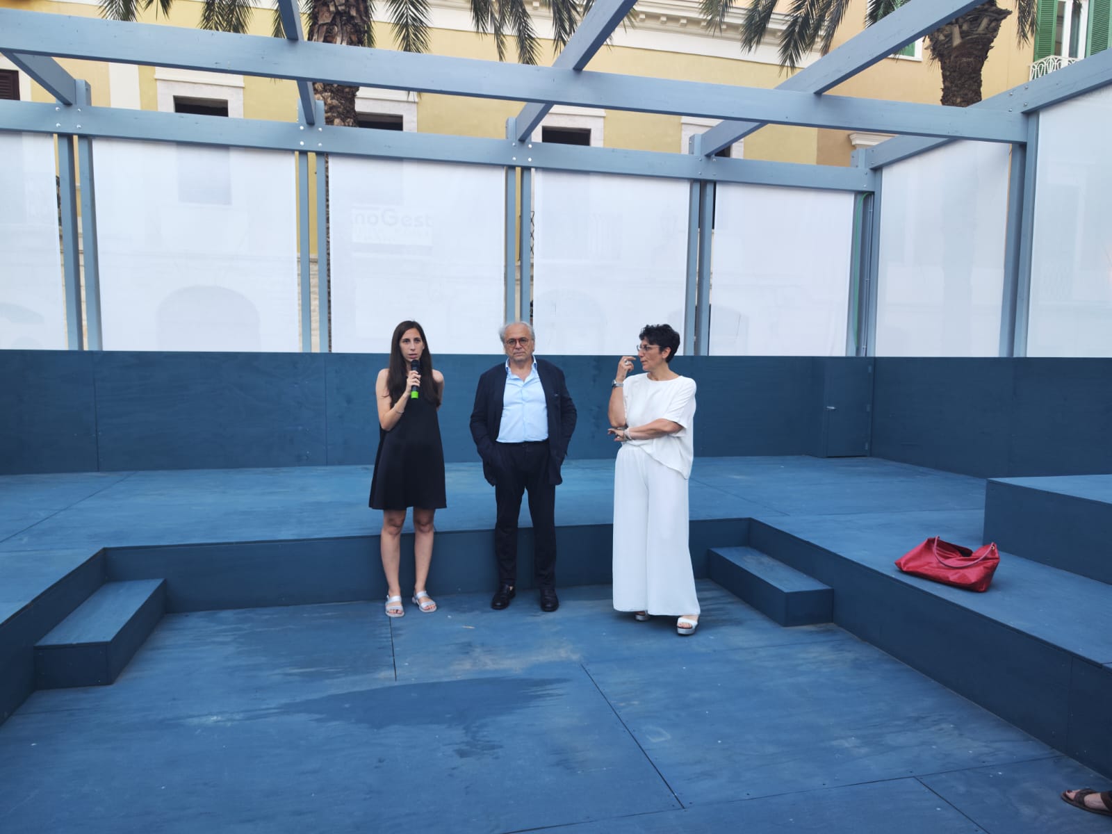 DUC Trani, il Direttore di Confesercenti BAT Landriscina inaugura il Teatro mobile Open Air