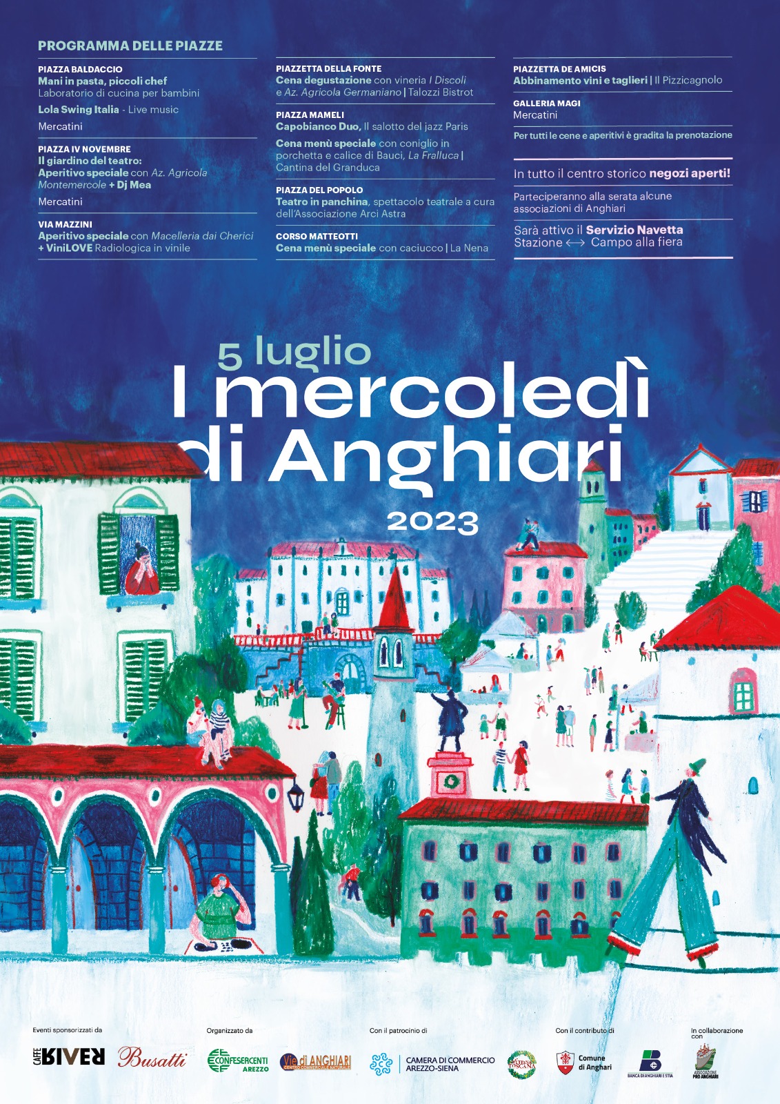Confesercenti Arezzo, “I Mercoledì di Anghiari 2023”: presentato il cartellone delle serate in partenza da mercoledì 5 luglio