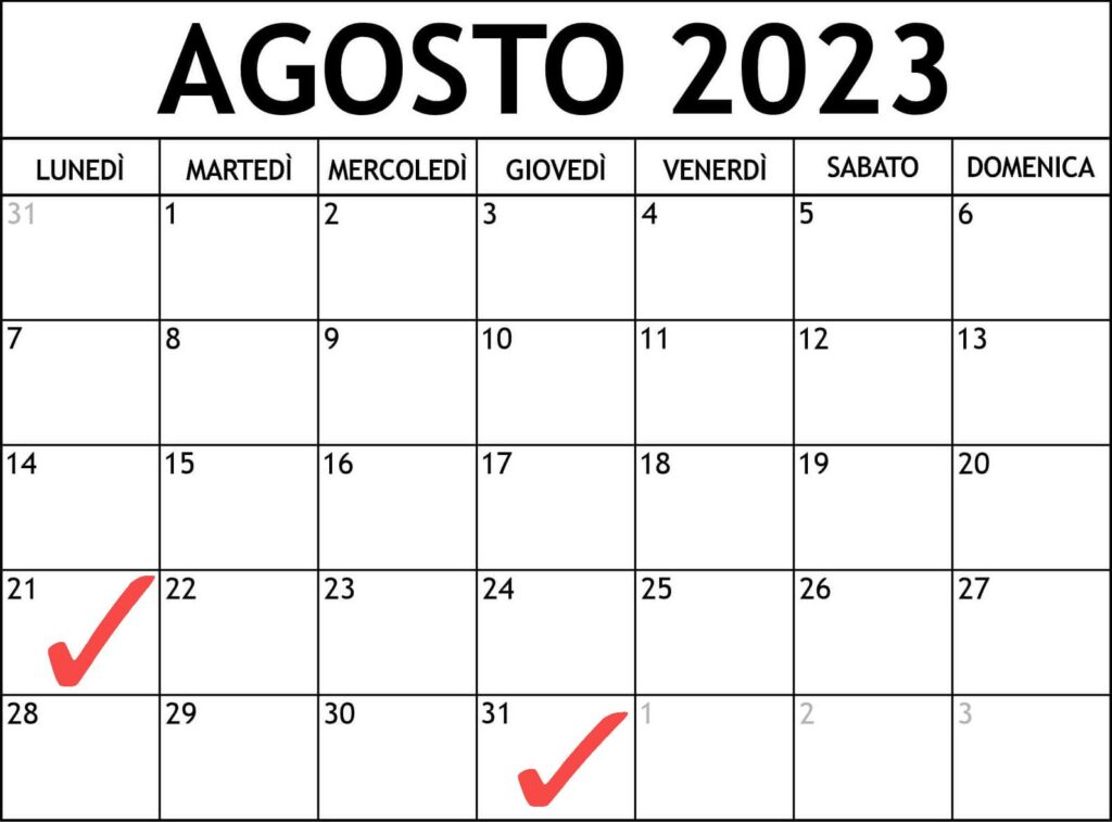 21 agosto, giornata di “rientri fiscali”. Numerose le scadenze da adempiere da parte dei contribuenti