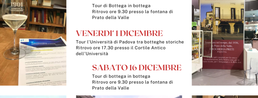 Confesercenti Veneto Centrale: “4 Tour delle botteghe storiche di Padova, itinerari Storici tra Commercio, Sapori e Sapere”
