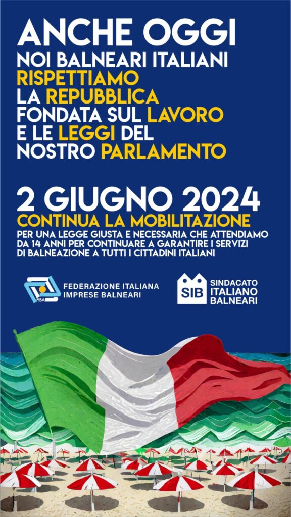 MOBILITAZIONE DEI BALNEARI 2 GIUGNO 2024