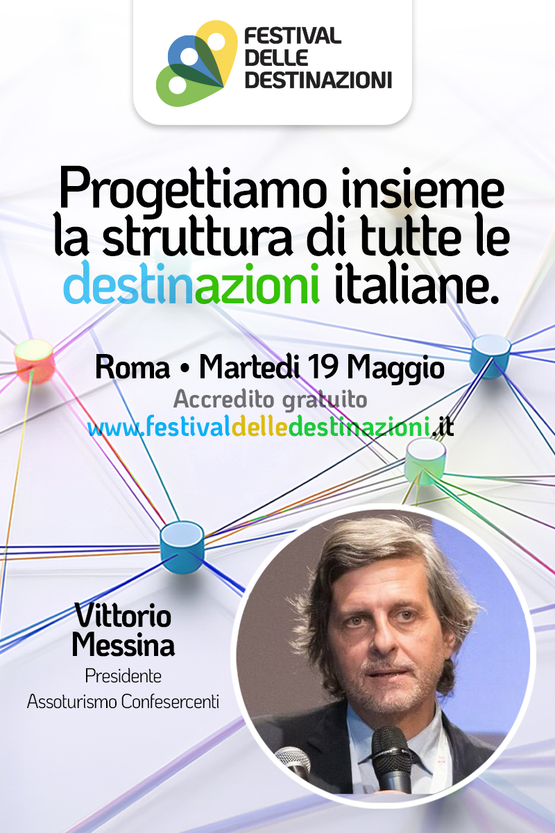 Il presidente Vittorio Messina al Festival delle Destinazioni – Roma, 19 maggio